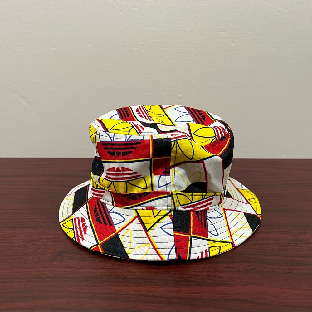 Adidas Bucket Hat, FZ8578, Yellow & Red - Picture 3 of 7